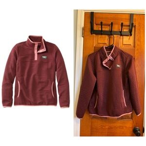 LL Bean AirLight Knit Pullover - Womens Petite Medium